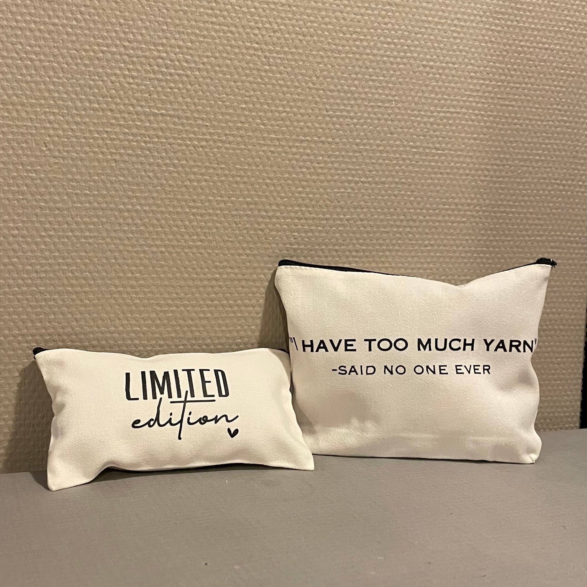 Heklemappe med glidelås og print